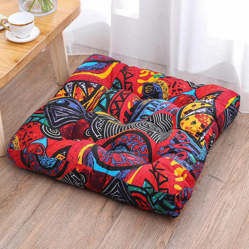Round Floor Cushion Pillow Thickened Tatami Yoga Mat for Meditation Machine Washable Seat Cushion Office Sleeping Mat
