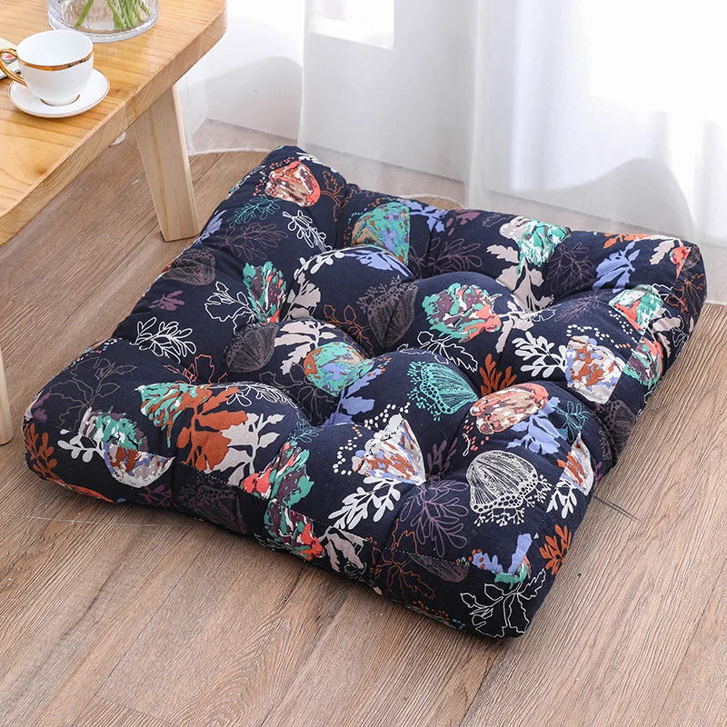 Round Floor Cushion Pillow Thickened Tatami Yoga Mat for Meditation Machine Washable Seat Cushion Office Sleeping Mat
