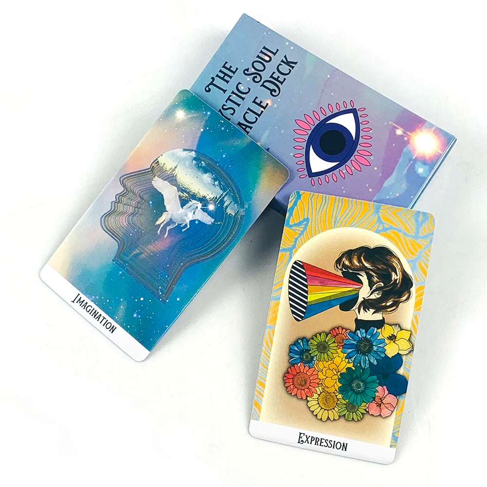 Mystic Soul Oracle Deck A 60 Cards In This Deck For Self-reflection and Guidance,Perfect For Spiritual Guidance & Collectors