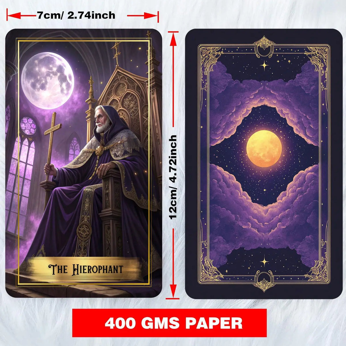 Purple Moon Tarot Cards Deck