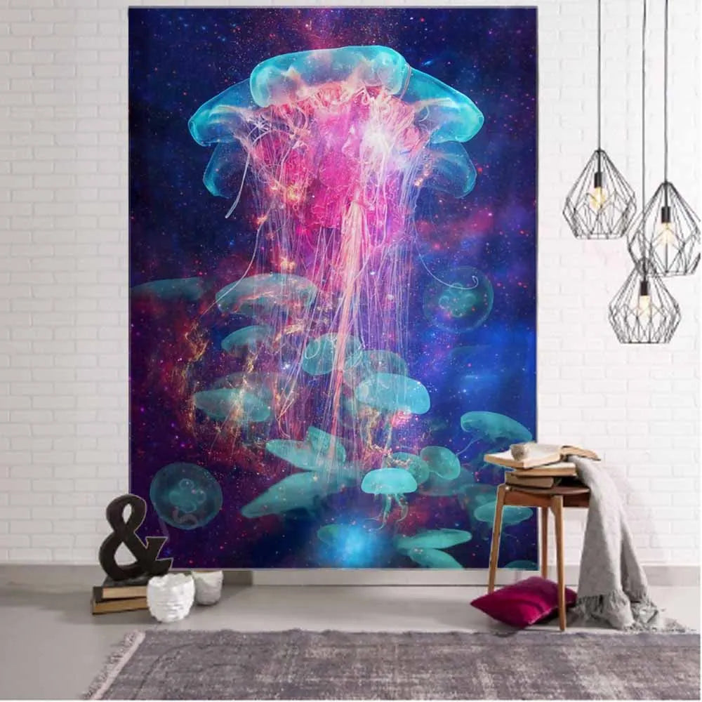 Tapestry Wall Hanging Chakra Psychedelic Art Animal Bohemian Hippie Witchcraft Living Room Bedroom Wall Decoration Yoga Mat