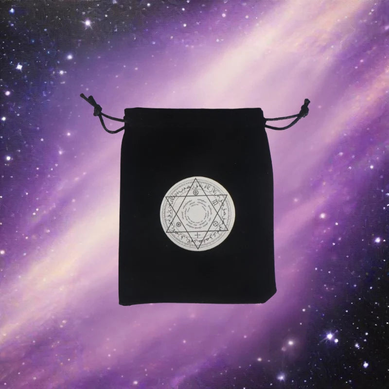 1Piece 12x18cm Black Velvet Tarots Bag Cards Storage Runes Constellation Witch Divination Accessories Jewelry Dice Pouch