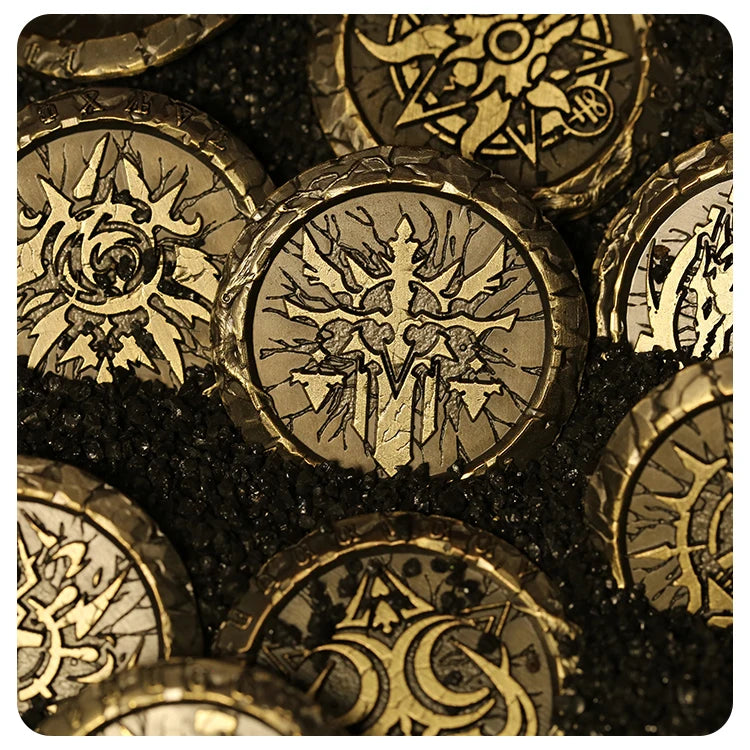 Genuine Lord Of The Mysteries Collection: 22 Pathways To Divinity Badge & Blasphemy Slate Bookmark Set Collectibles Gift