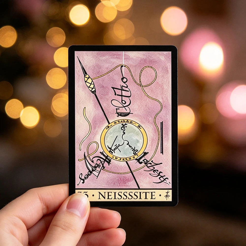 Oracle De La Triade Oracle Cards 57-Card Deck With Paper Instruction Manual,French Version Mystic Divination Cards Game 10.2*7.3
