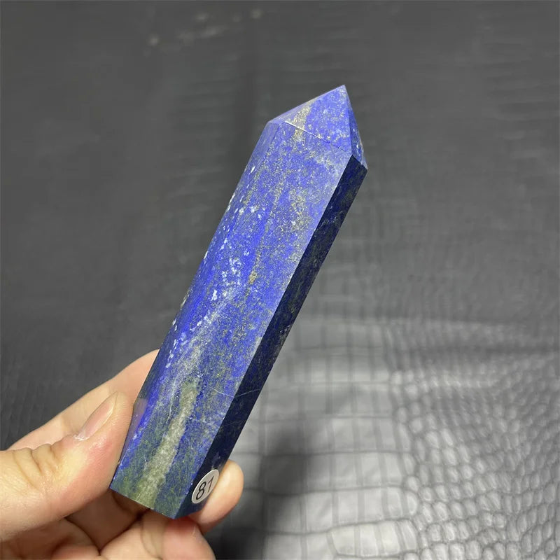 High Quality Natural Crystal Crafts Lapis Lazuli Point 15-20cm large Lapis healing Crystal Big Tower for decoration