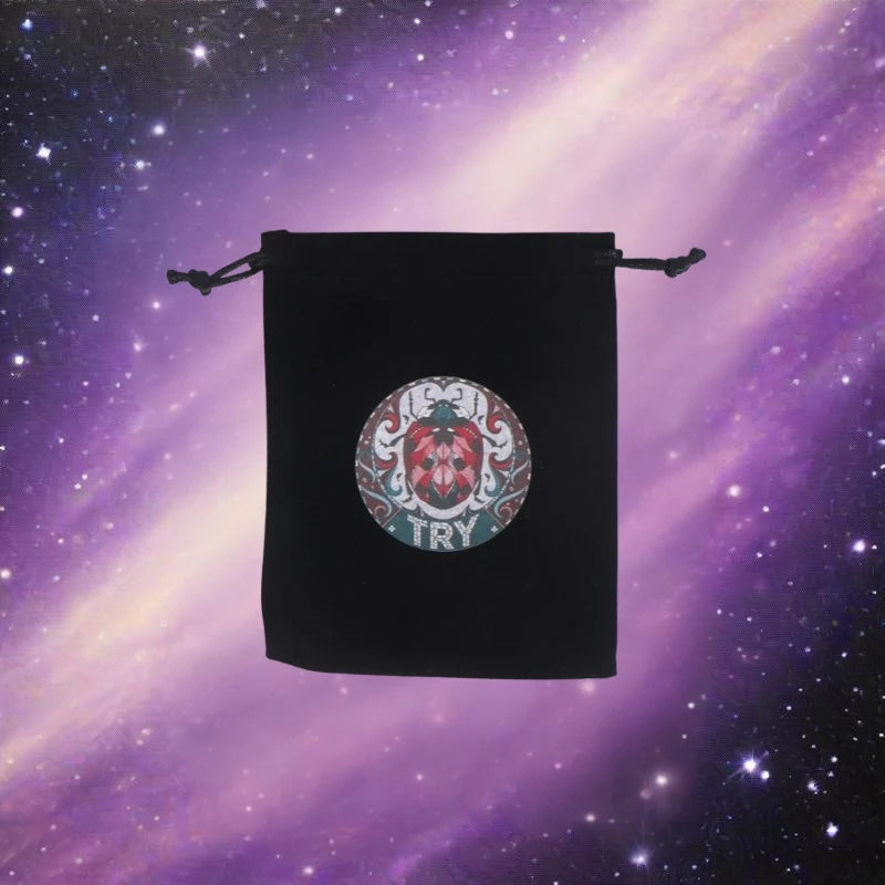 1Piece 12x18cm Black Velvet Tarots Bag Cards Storage Runes Constellation Witch Divination Accessories Jewelry Dice Pouch