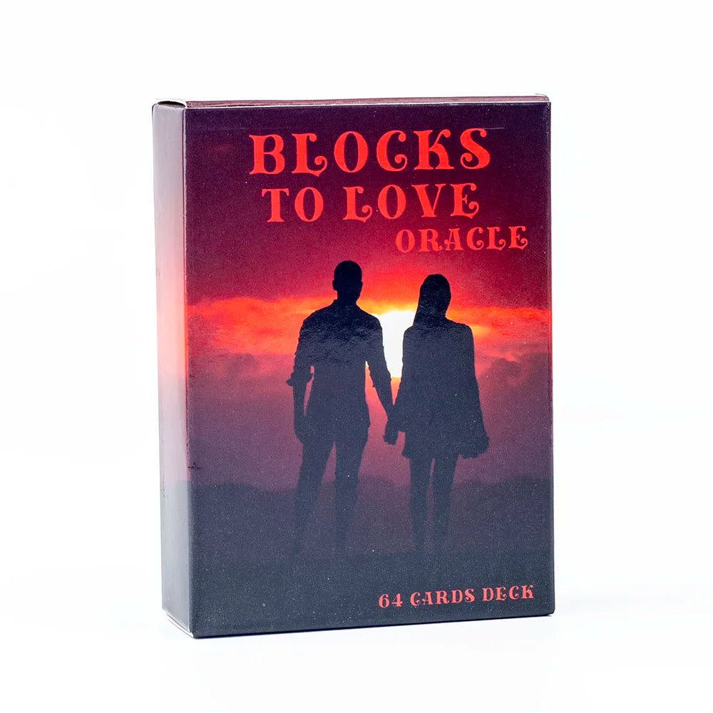 Blocks to Love Oracle 64 Cards Tarot for Soulmate and Romantic Relationships 8.3x6.3cm Board Game for Insightful Connections