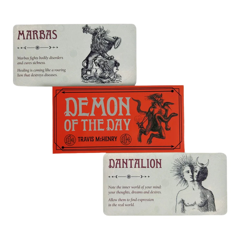 Demon of the Day Deck | Angel of the Day Oracle Cards A 40 Tarot English Divination Edition Deck Borad Playing Games For Party