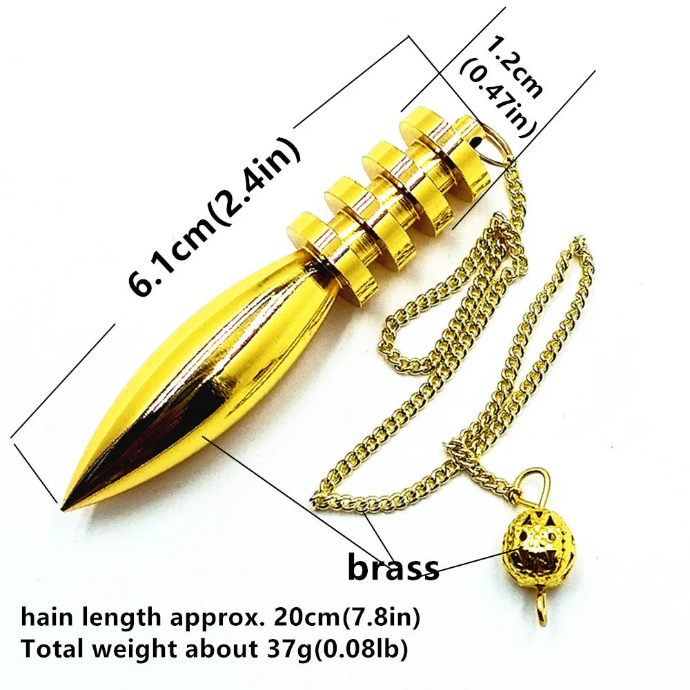 2.5in Healing Metal Pendulums for Divination Plate Copper Pendulum High Energy Pendulo De Bronce Pendulos De Mesa