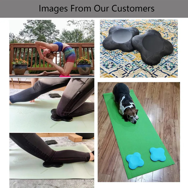 Yoga Knee Pad Cushion Soft TPE Foam Pad Support Protective Pad For Elbow Leg Arm  Balance Exercise Fitness Workout Yoga Mat