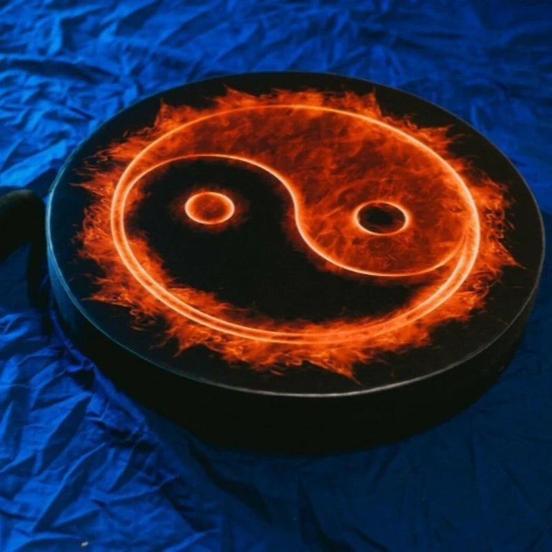 Tree of Life Shaman Drum Yoga Sound Healing Tambourines with Stick Adult Meditation Hand Drums Percussion Musical Instruments
