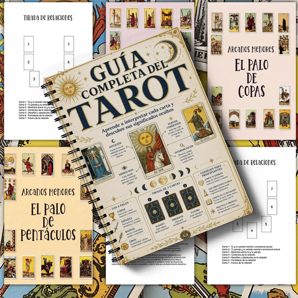 Spanish Edition A5 Ancient Grimoire Codex Clipbook, Legend Card Guide for Witchcraft Astrology Crystal Lovers
