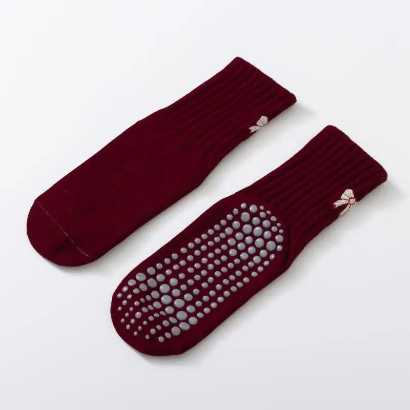 AttireTrove1 Pair Of Pilates Exercise Fitness Adult Dance Anti Slip Socks Leg Pressure Floor Yoga Socks