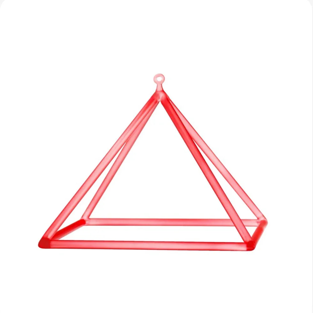 STAR LINKUP 8 Inch Color Clear Quartz Crystal Singing Pyramid for Meditation and Sound Healing with Free Mallet