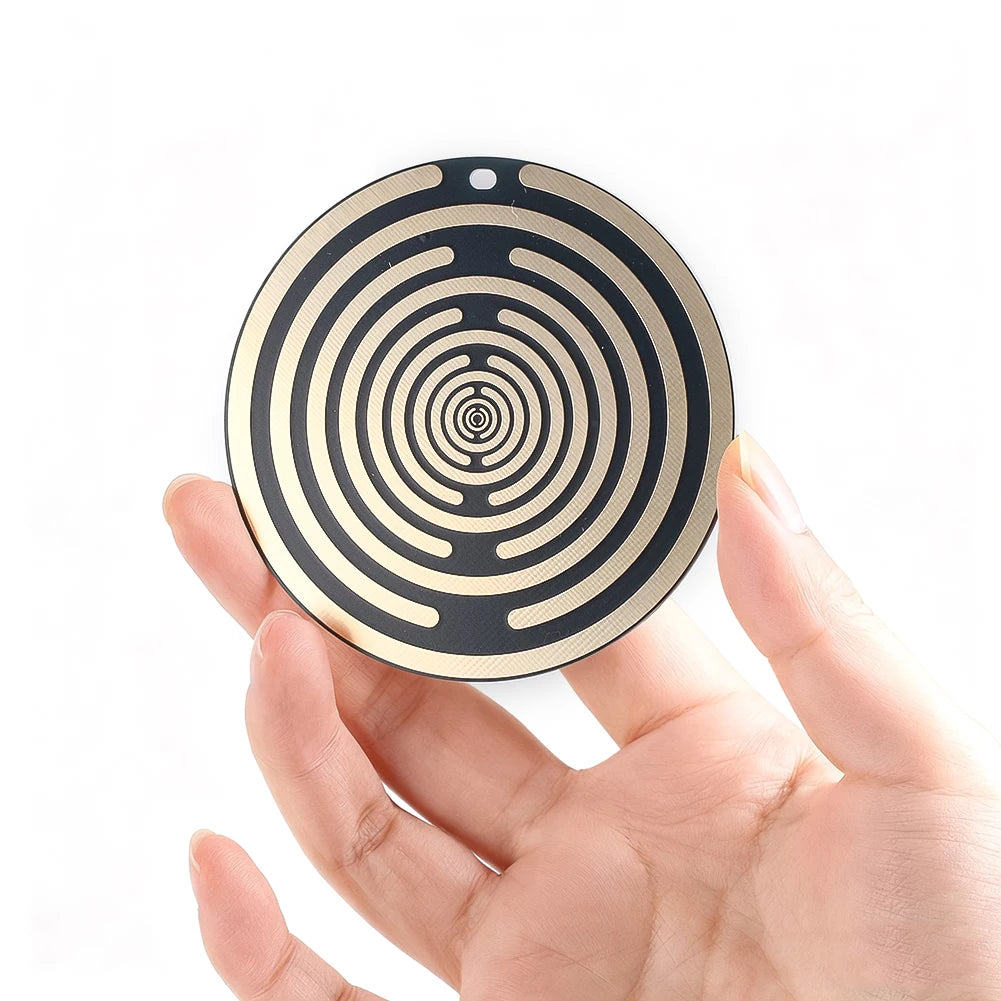 Polarization Energy Disk MWO Disk Multi-Wave Oscillator Double Sided Antenna Lakhovsky Balance Energy Disc Meditation Pendant