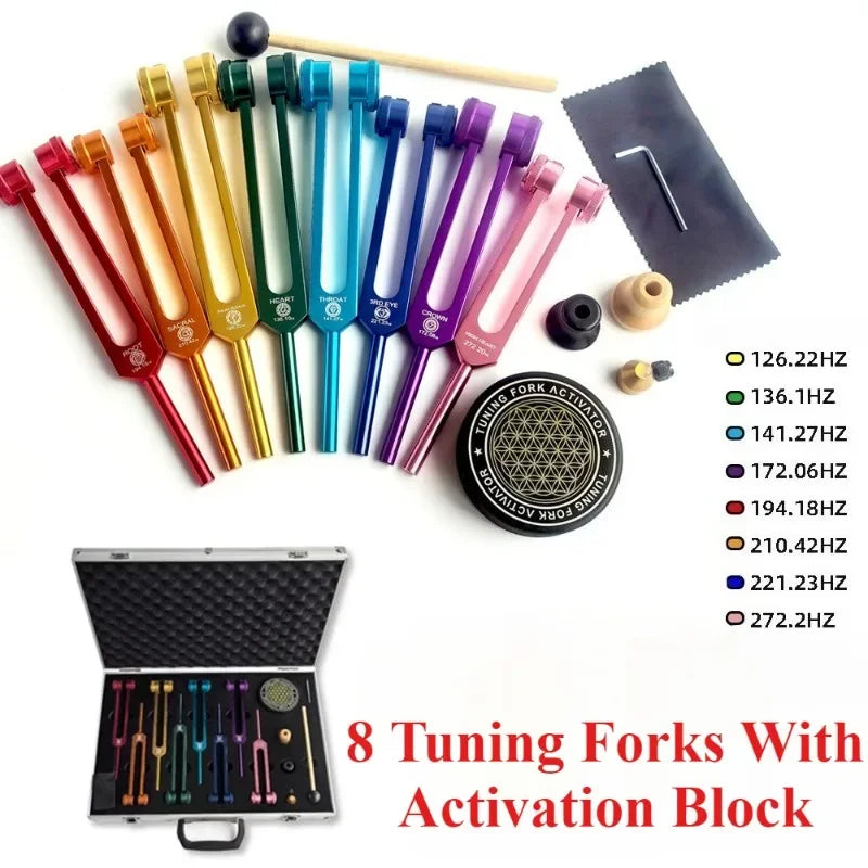 Colorful Tuning Fork Set