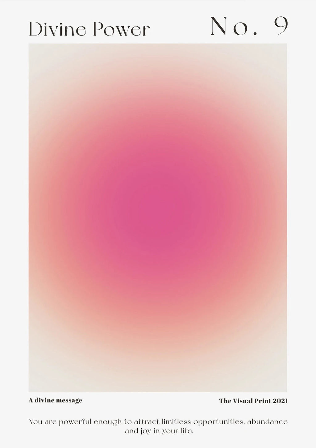 Divine Energy Trendy Spiritual Poster Prints Angel Energy Positive Manifesting Gradient Aura Wall Art Canvas Painting Home De