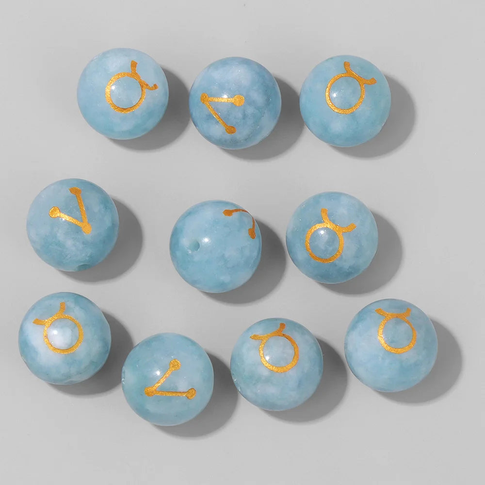 12 Zodiac Mooonstone Charms