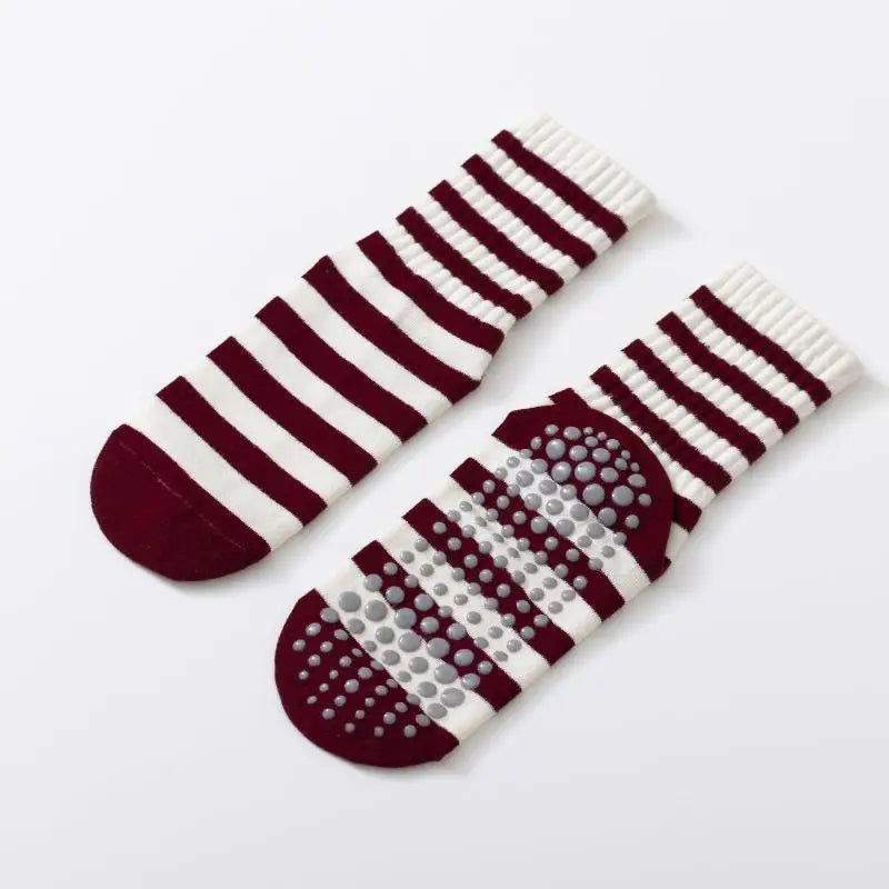 AttireTrove1 Pair Of Pilates Exercise Fitness Adult Dance Anti Slip Socks Leg Pressure Floor Yoga Socks