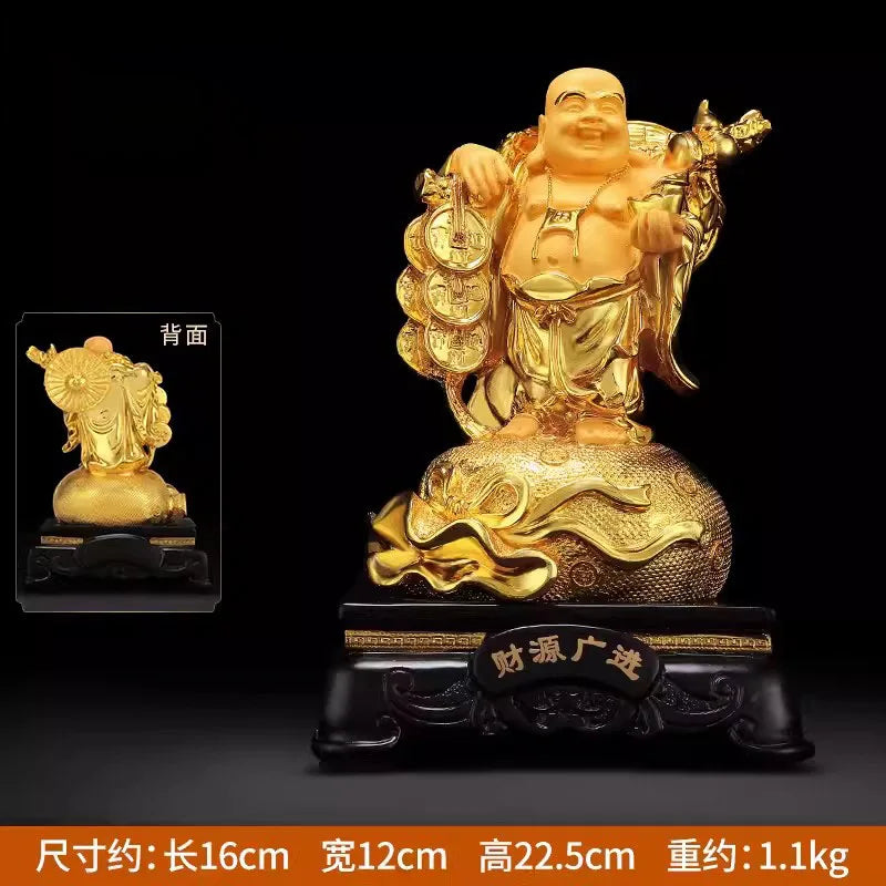 Resin Maitreya Buddha Statue, Big Belly Changing Buddha Statue, Home Living Room, Housewarming Lucky Craft Gifts