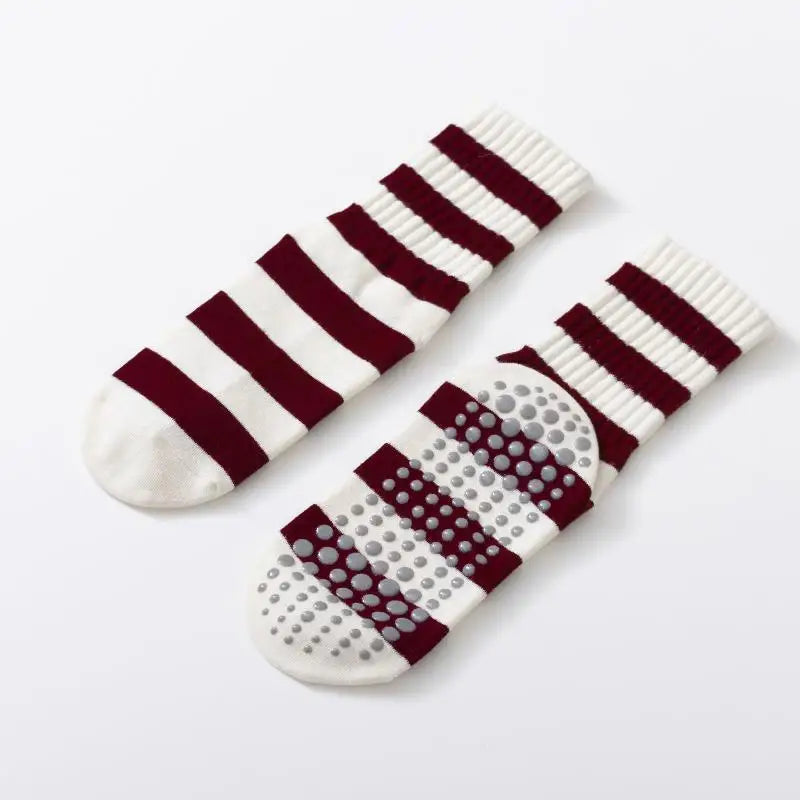 AttireTrove1 Pair Of Pilates Exercise Fitness Adult Dance Anti Slip Socks Leg Pressure Floor Yoga Socks