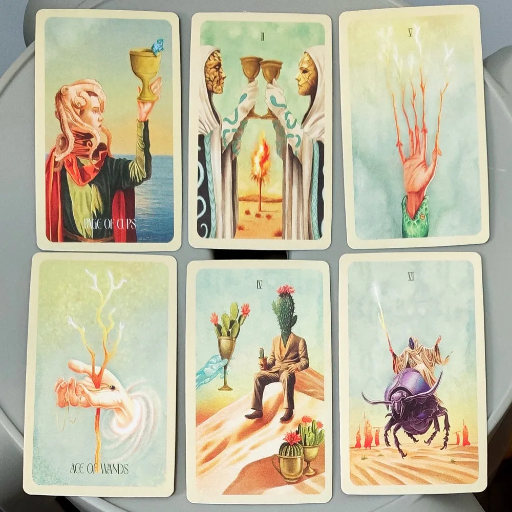 The Infinite Door Tarot Deck – 10.3*6cm 78 Mystical Tarot Cards with Dreamy Watercolor Artwork, Intuitive Guidance Cards