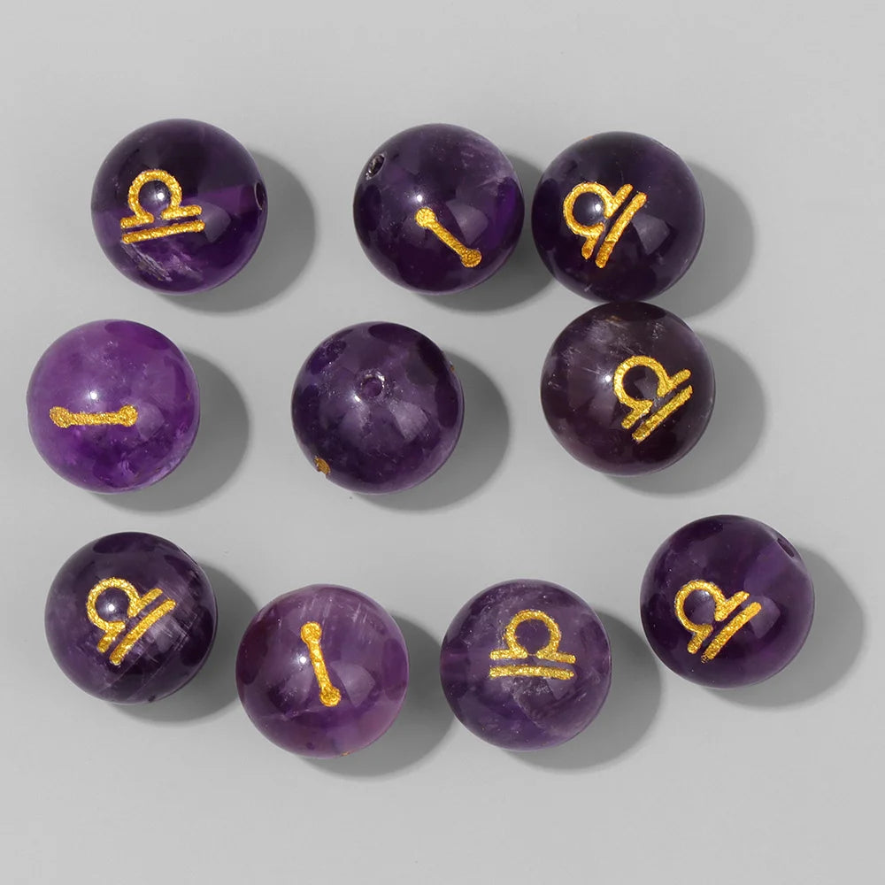 12 Zodiac Mooonstone Charms