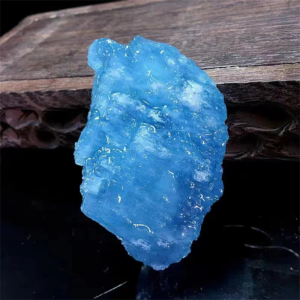 100% Natural Aquamarine, Raw Stone, Natural Aquamarine Crystal, Reiki Healing Wealth Gems,Degaussing Ore