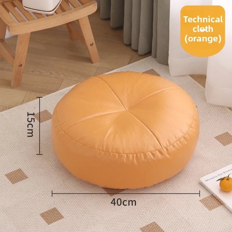 Floor Cushion Thickened Tatami Mat Pad Round Lounge Seat Cushion for Reading Floor Seating