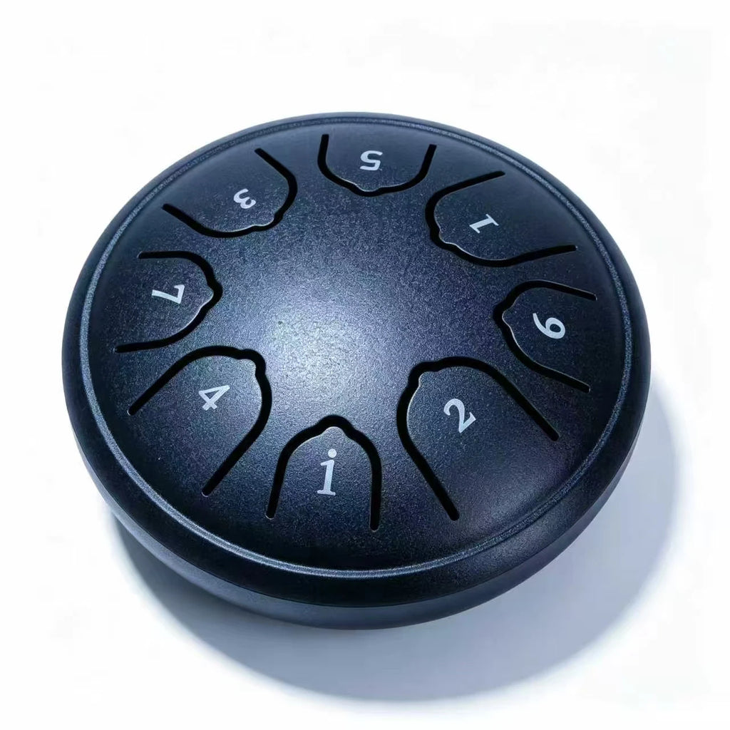 Miwayer 8 Tone 4.5 Inch Steel Tongue Drum Mini Handpan with Mallets Portable Meditation Percussion Instrument