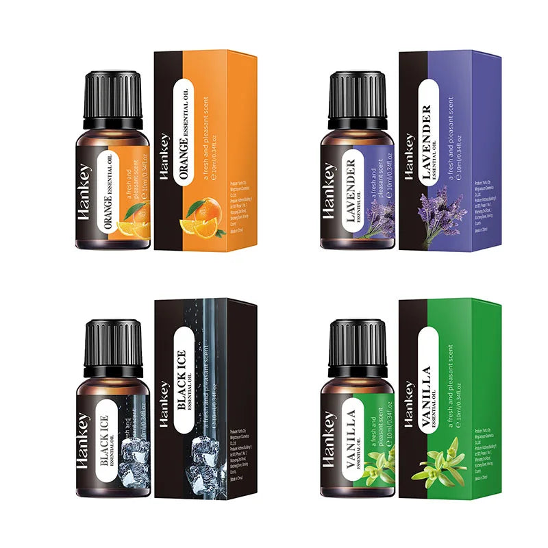 20 Flavors 10ml Essential Oils for Aroma Diffuser Air Humidifier Home Water-soluble Lavender Vanilla Orange Olive Fragrance Oil