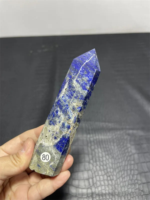 High Quality Natural Crystal Crafts Lapis Lazuli Point 15-20cm large Lapis healing Crystal Big Tower for decoration