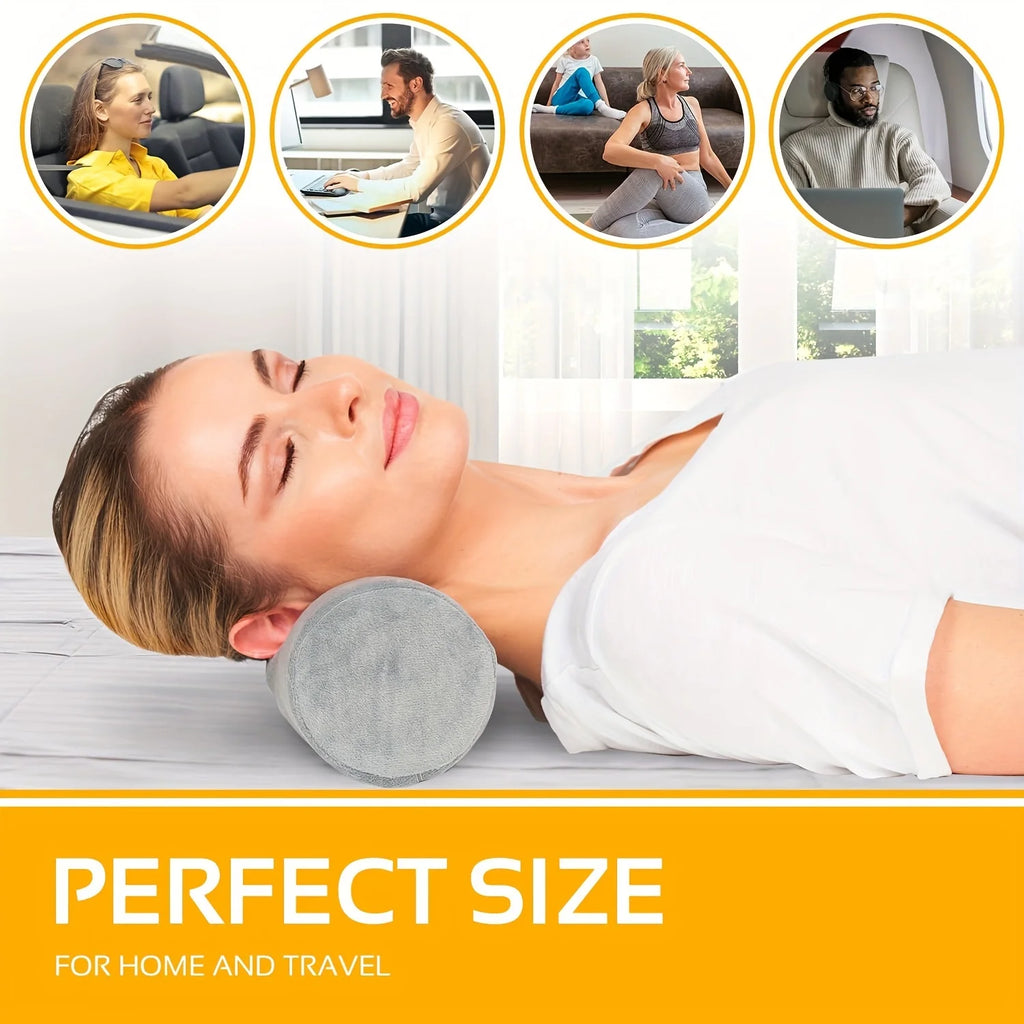 1pc Cervical Neck Roll Memory Foam Pillow, Bolster Pillow For Sleeping Bolster Pillow For Bed, Legs, Back And Yoga