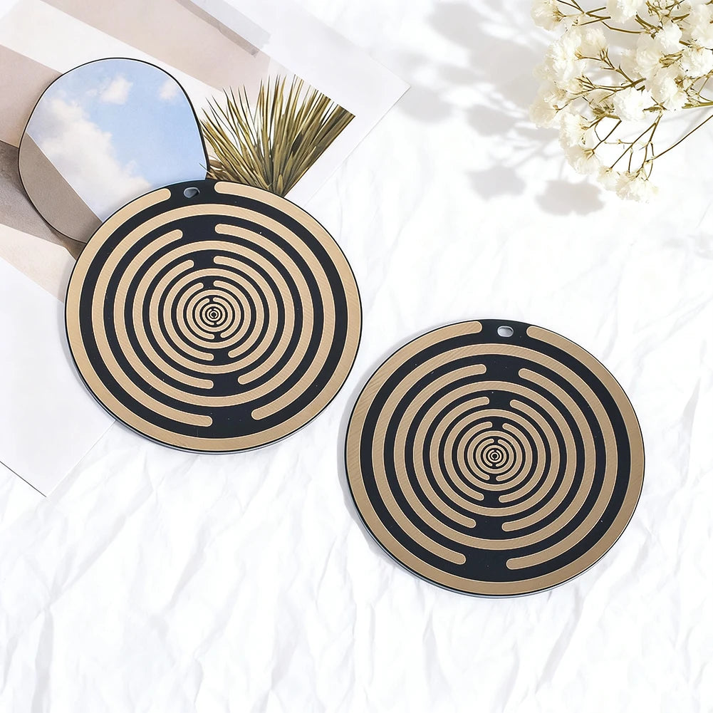 Polarization Energy Disk MWO Disk Multi-Wave Oscillator Double Sided Antenna Lakhovsky Balance Energy Disc Meditation Pendant