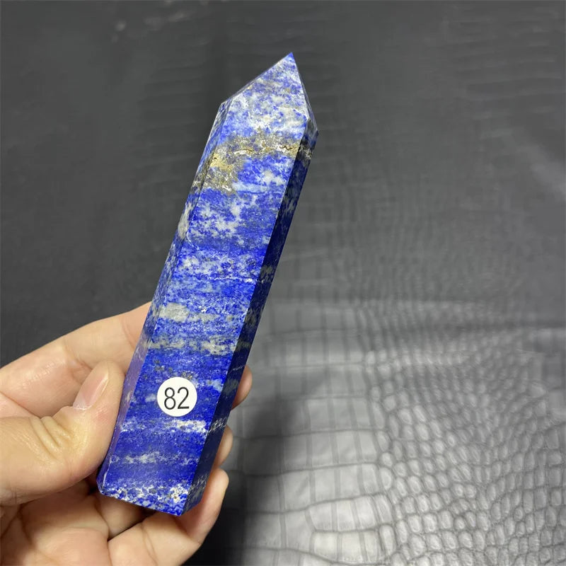 High Quality Natural Crystal Crafts Lapis Lazuli Point 15-20cm large Lapis healing Crystal Big Tower for decoration