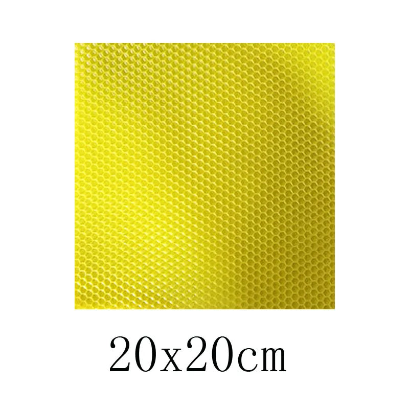 12pcs 15cm*20cm*0.3cm Natural Candle Material, Handmade DIY Honey Candle for Children, Craft Wax, Honeycomb Color Beeswax