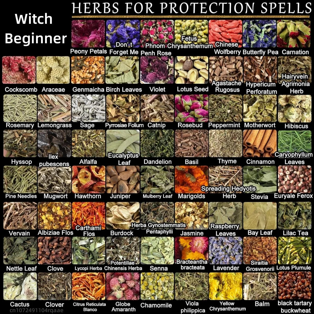 Quality Natural Dried Flowers Wiccan Rituals, Magic Spell, Altar Supplies Healing Candle Soap Fragrant Sachet Making Home Decor