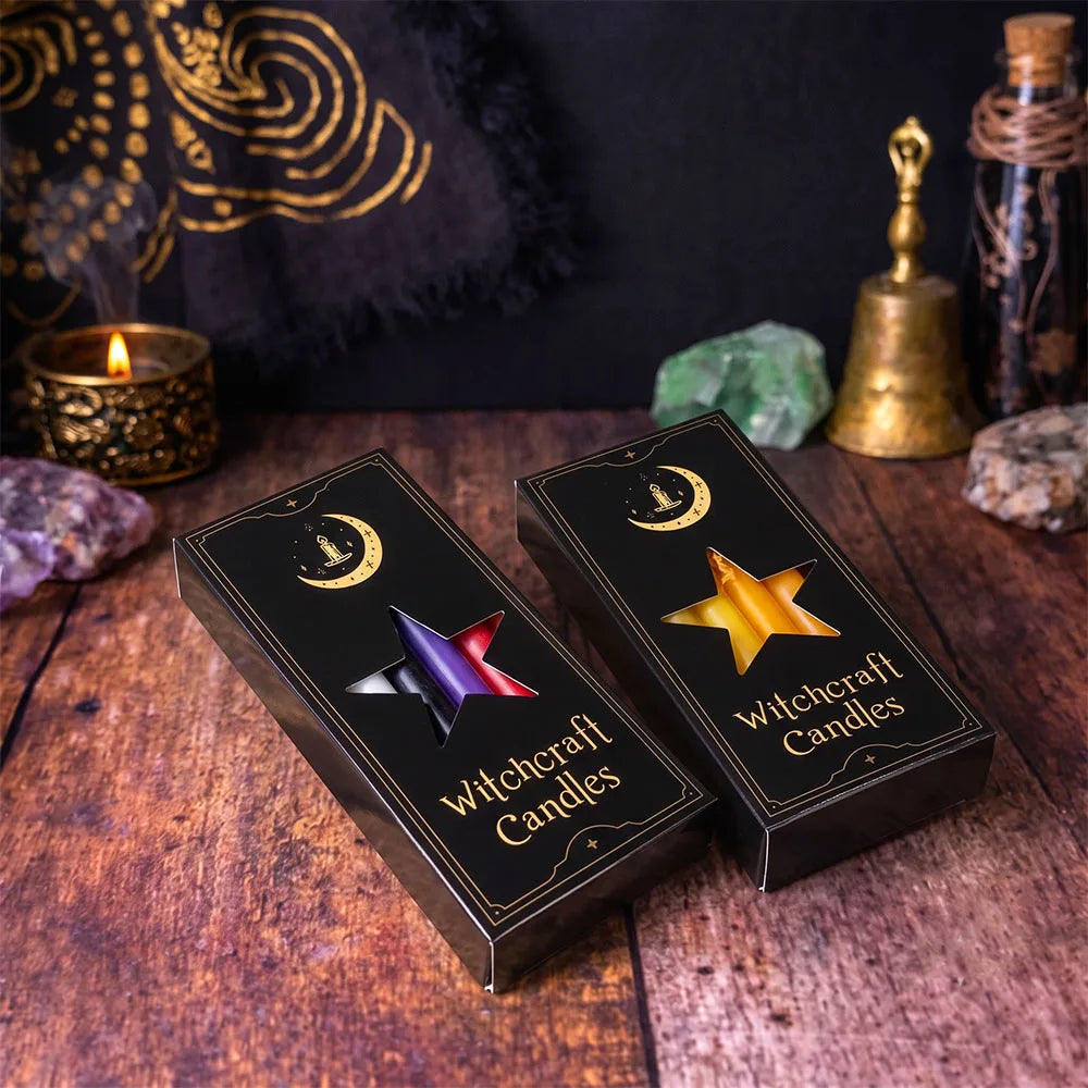 12 Pack Colored Spell Candles for Rituals Essential Witchy Things for Altar Supplies Pagan Altar Decor Taper Candles