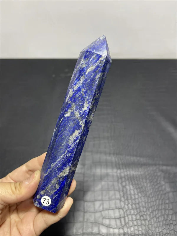 High Quality Natural Crystal Crafts Lapis Lazuli Point 15-20cm large Lapis healing Crystal Big Tower for decoration