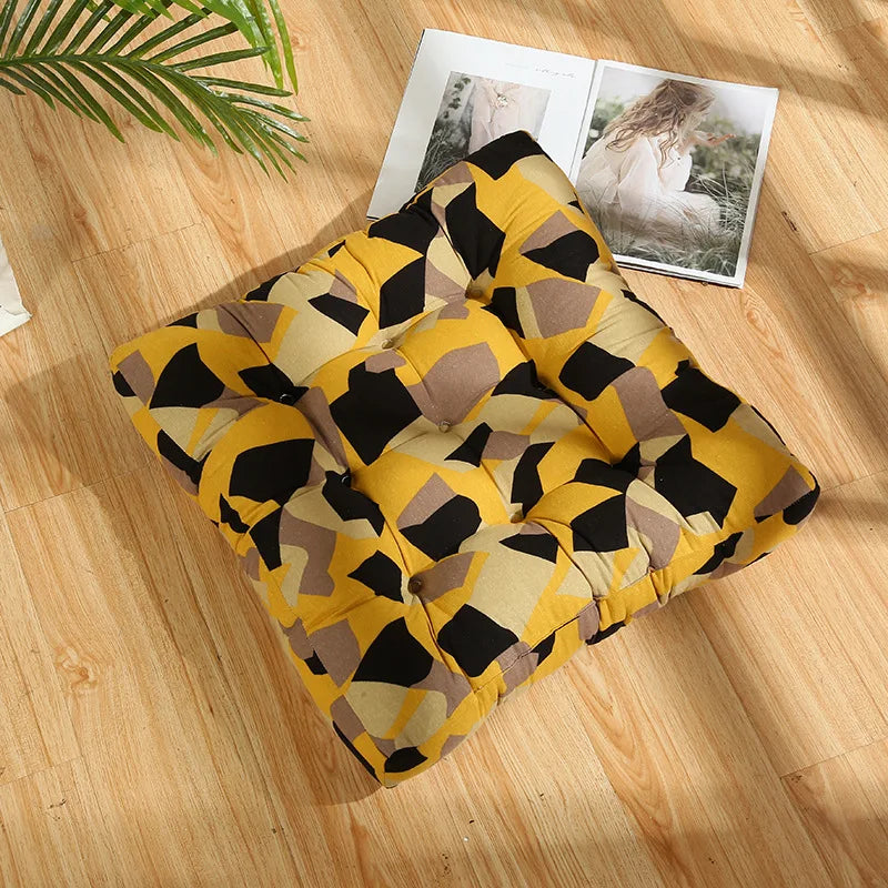 Round Floor Cushion Pillow Thickened Tatami Yoga Mat for Meditation Machine Washable Seat Cushion Office Sleeping Mat