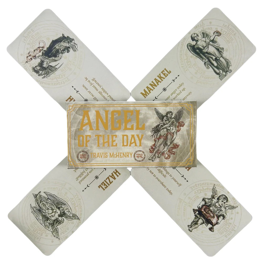 Demon of the Day Deck | Angel of the Day Oracle Cards A 40 Tarot English Divination Edition Deck Borad Playing Games For Party