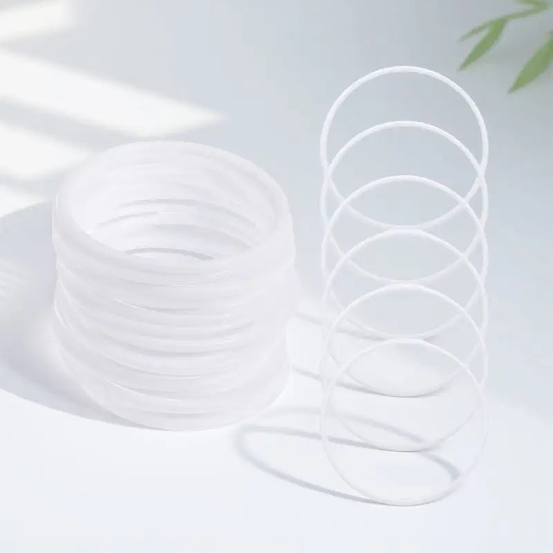 20Pcs Dreamcatcher Plastic Round Rings White 11Cm DIY Dreamcatcher Material Hoops for Mandalas Craft Projects Plastic Ring