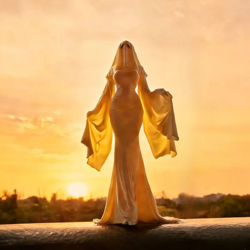 10cm/4Inch Character Figurine, Spiritual Banner Design, 3D Printed Collectible Ornament, Desktop Decorations