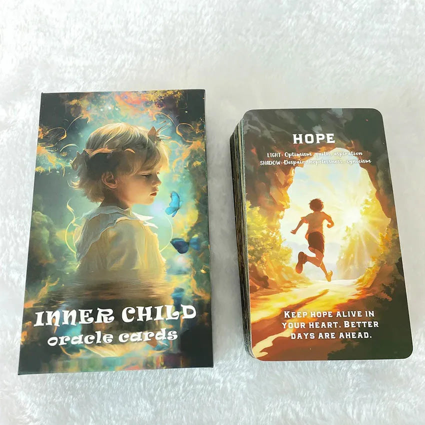 Inner Child Oracle Cards, Tarot Cards, Inner Healing, 12x7cm Tarot Deck, 56-Cards