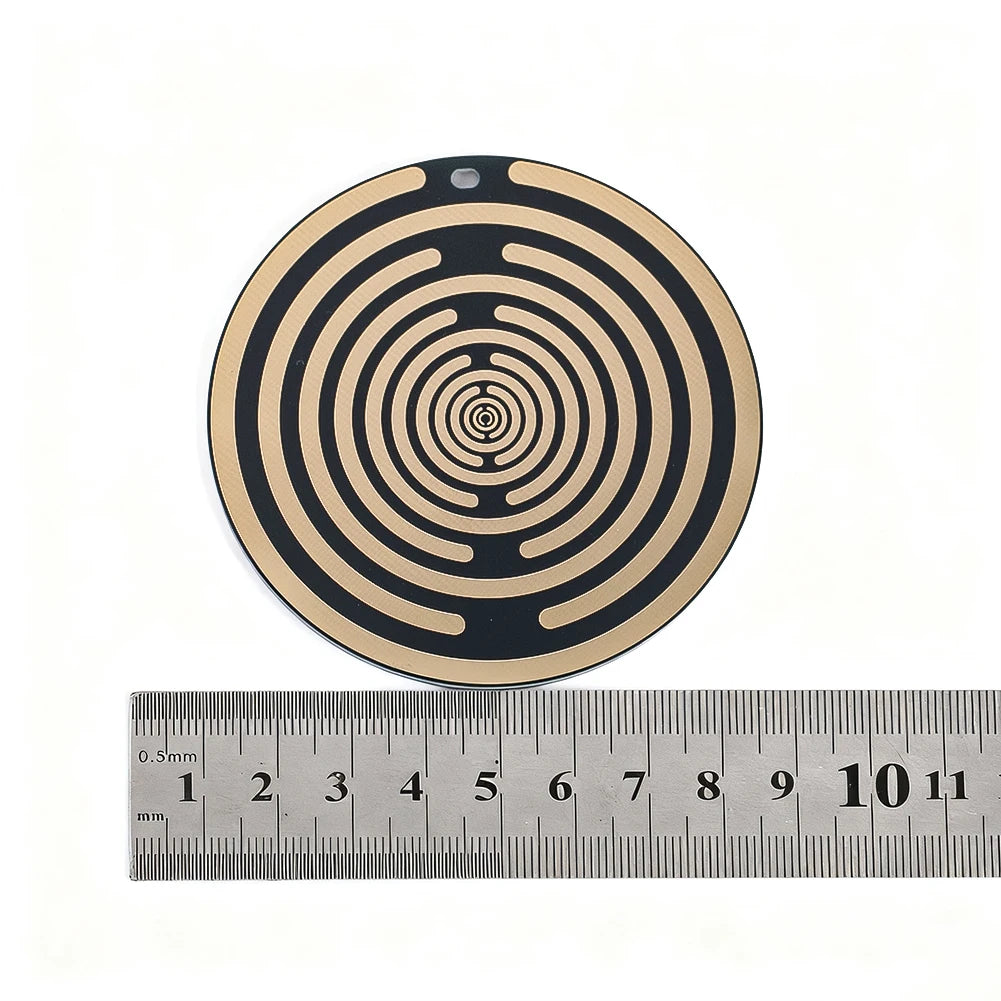 Polarization Energy Disk MWO Disk Multi-Wave Oscillator Double Sided Antenna Lakhovsky Balance Energy Disc Meditation Pendant