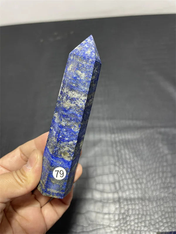 High Quality Natural Crystal Crafts Lapis Lazuli Point 15-20cm large Lapis healing Crystal Big Tower for decoration