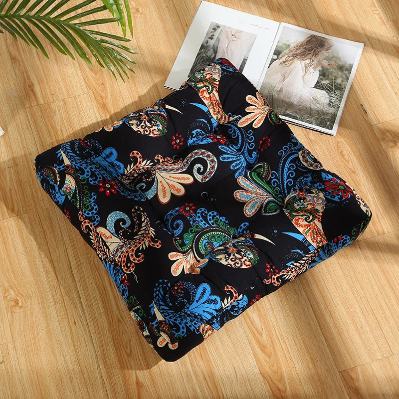 Round Floor Cushion Pillow Thickened Tatami Yoga Mat for Meditation Machine Washable Seat Cushion Office Sleeping Mat
