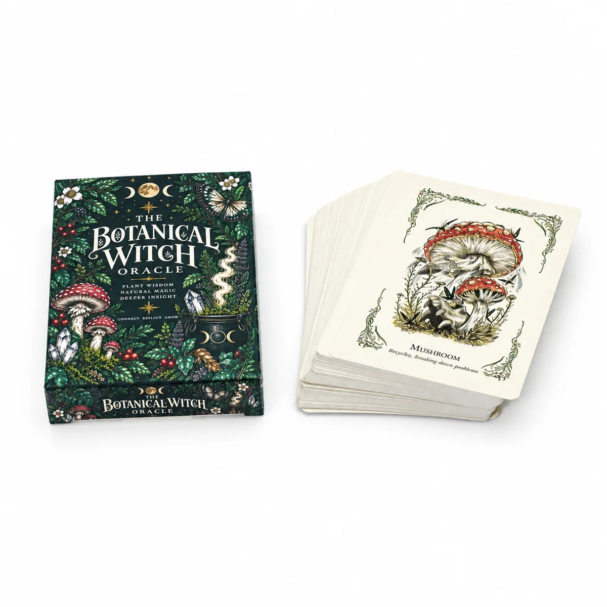 The Botanical Witch Oracle Deck Botanical Oracle Cards for Intuition Self Reflection Plant Wisdom Natural Magic Spiritual Guidan