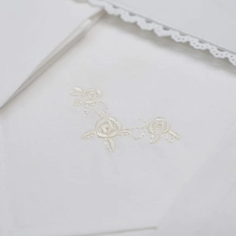 White Linen Altar Cloth With Cross Embroidery Pall Corporal Purificator Towel Catholicism Nine Fold Cloth For Church Supplies