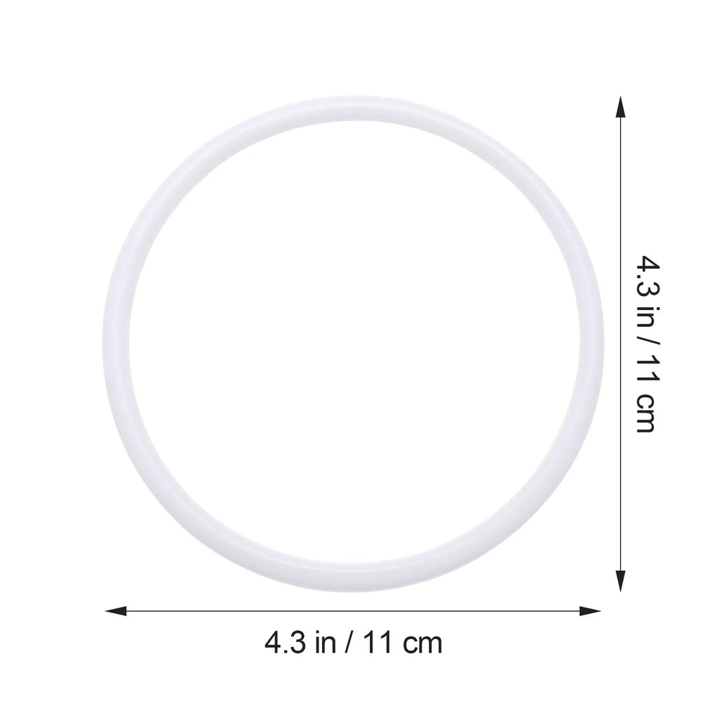 20Pcs Dreamcatcher Plastic Round Rings White 11Cm DIY Dreamcatcher Material Hoops for Mandalas Craft Projects Plastic Ring